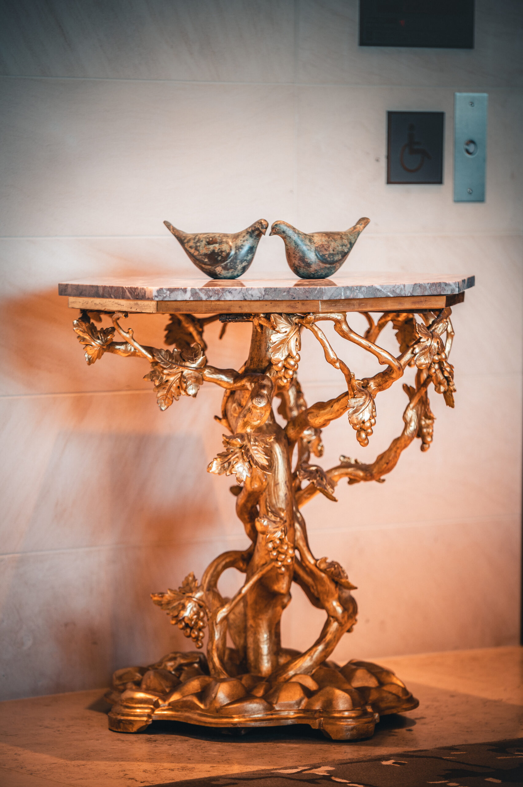 Golden Grapes Table, Jean Dunand