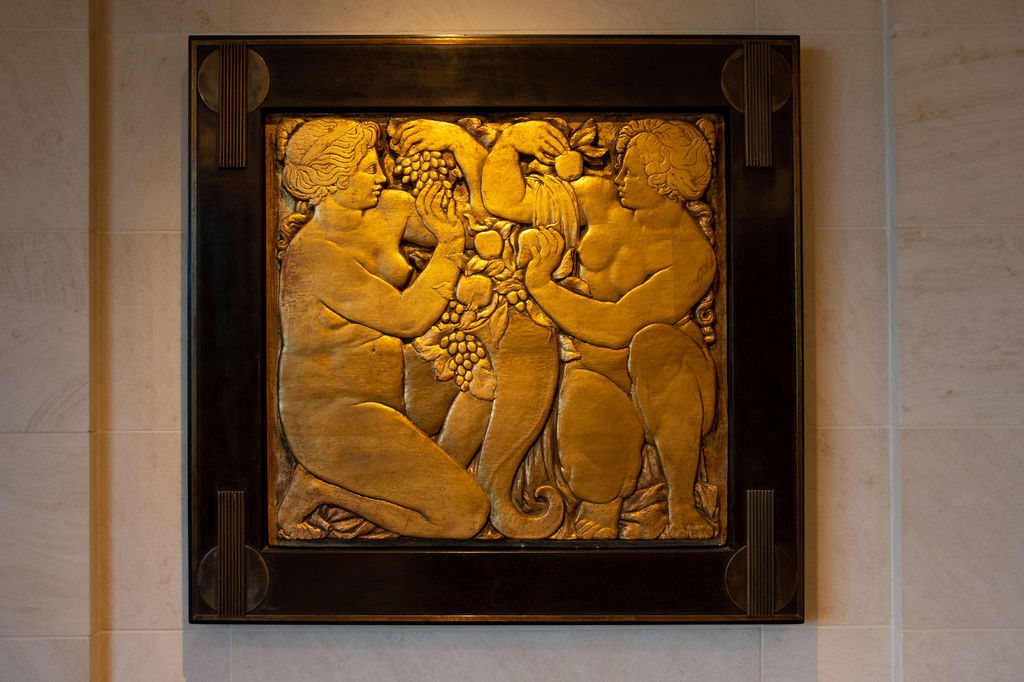 Golden Grapes Wall Relief, Richard Guino