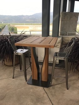 Teak Hi-Top Tables, Link Outdoor