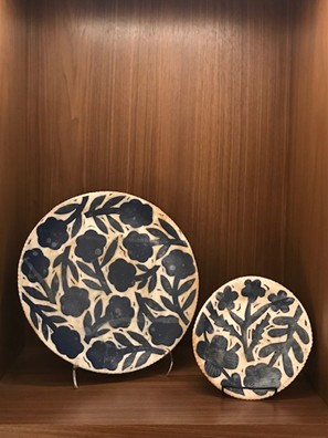 Floral Ceramic Plates, Makota Kaoshima