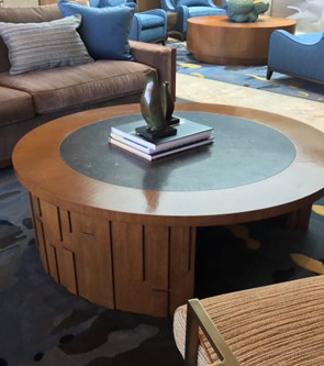 Walnut and Granite Coffee Table