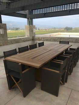 Dark Teak Table, Link Outdoor
