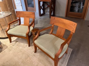 Oak Armchairs, Michael Taylor Designs